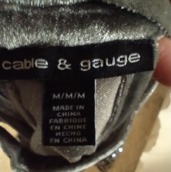 Cable & Gauge Sequin Velvet Halter Top - Picture 6 of 9